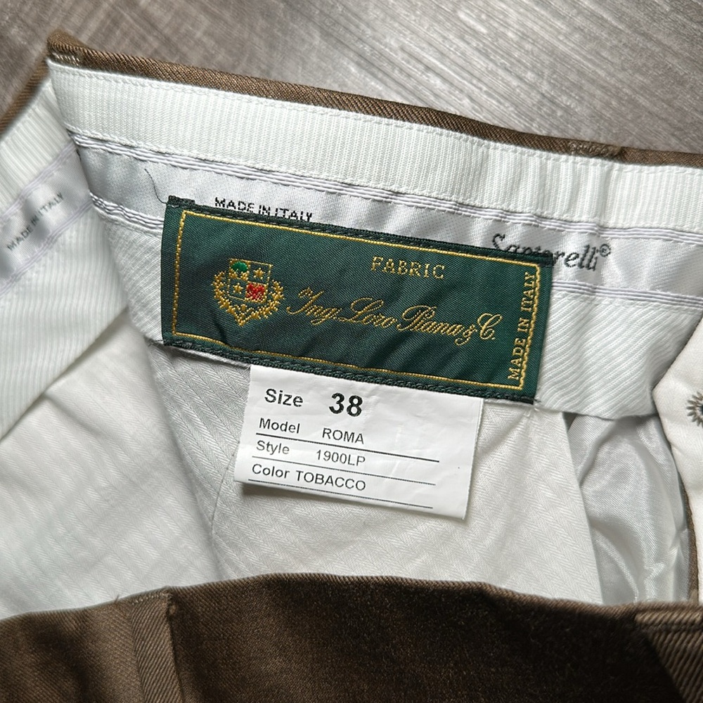 Santorelli Ing. Lori Piana Fabric Made in Italy Dress Pant - 38 - Picture 7 of 8